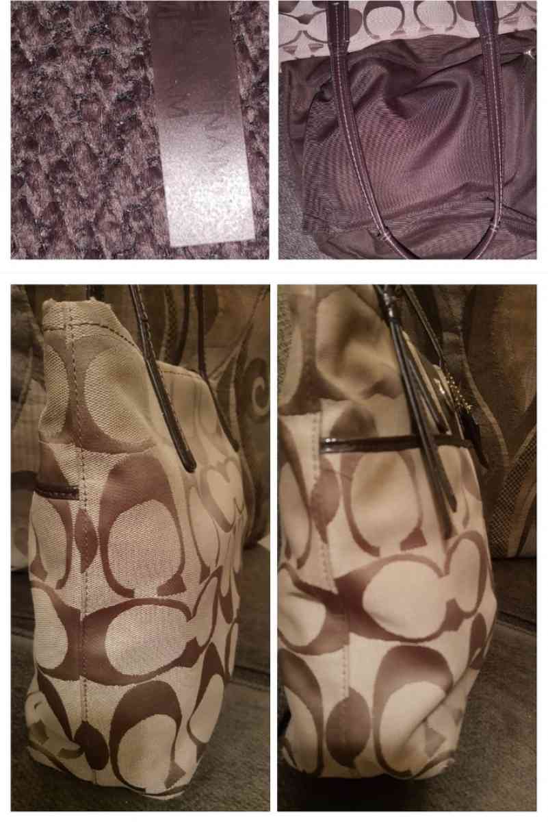 COACH H1380F25771 SIGNATURE STRIPE TOTE - Chicago Heights, Illinois - FleaMarketBay