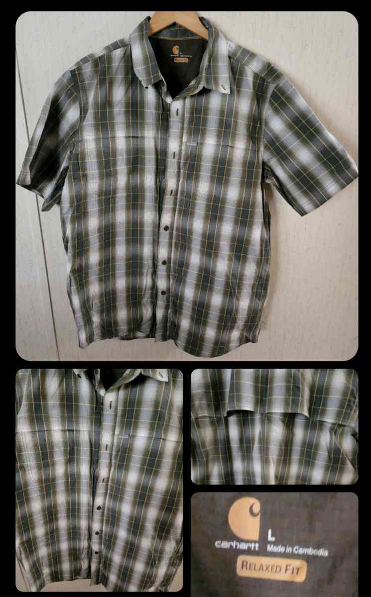 2 Carhartt Mens shirts New - Mountain Home, Idaho - FleaMarketBay