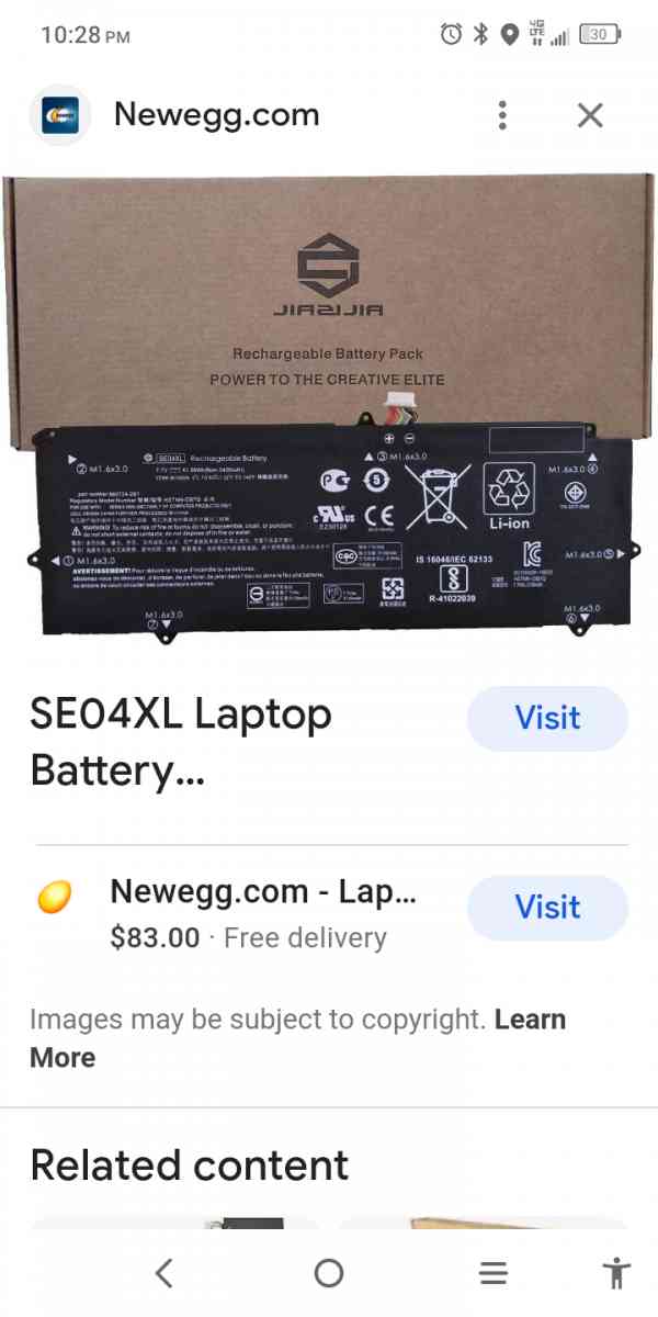 battery and accessories