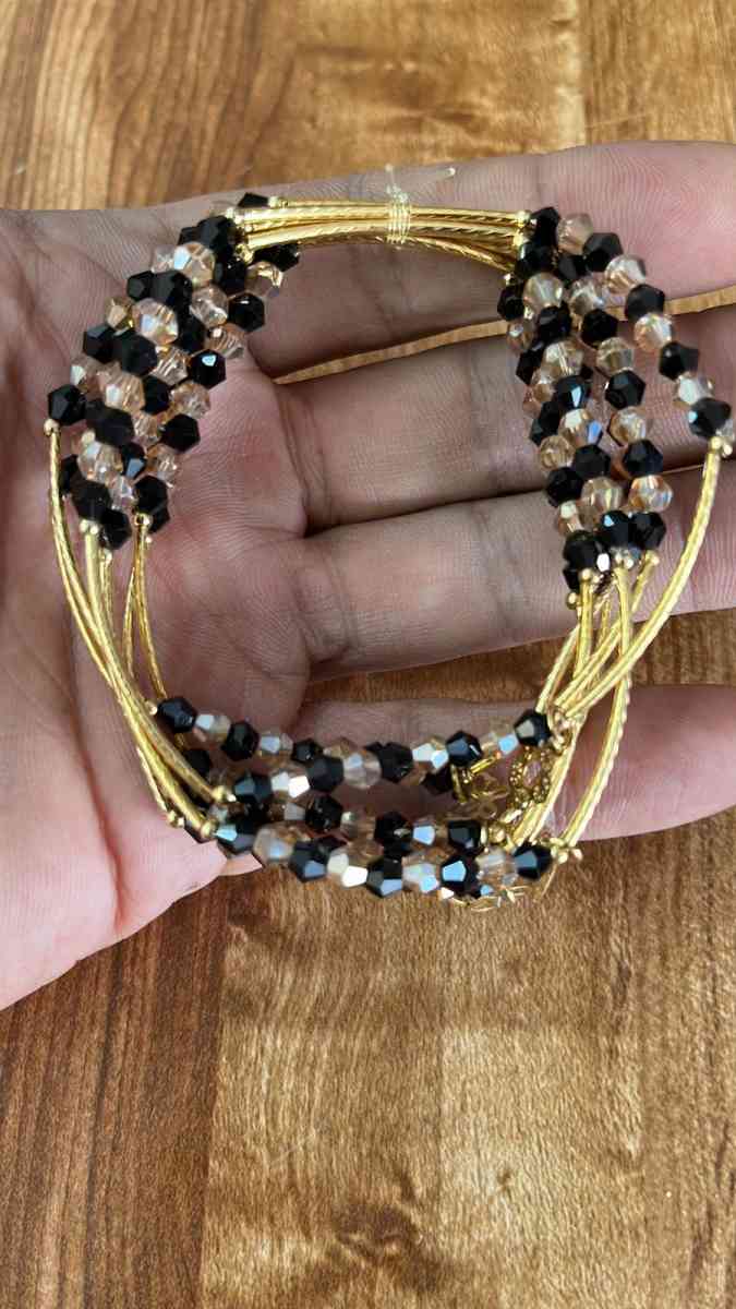 GoldPlated Crystal Semanario Bracelet set - Penitas, Texas