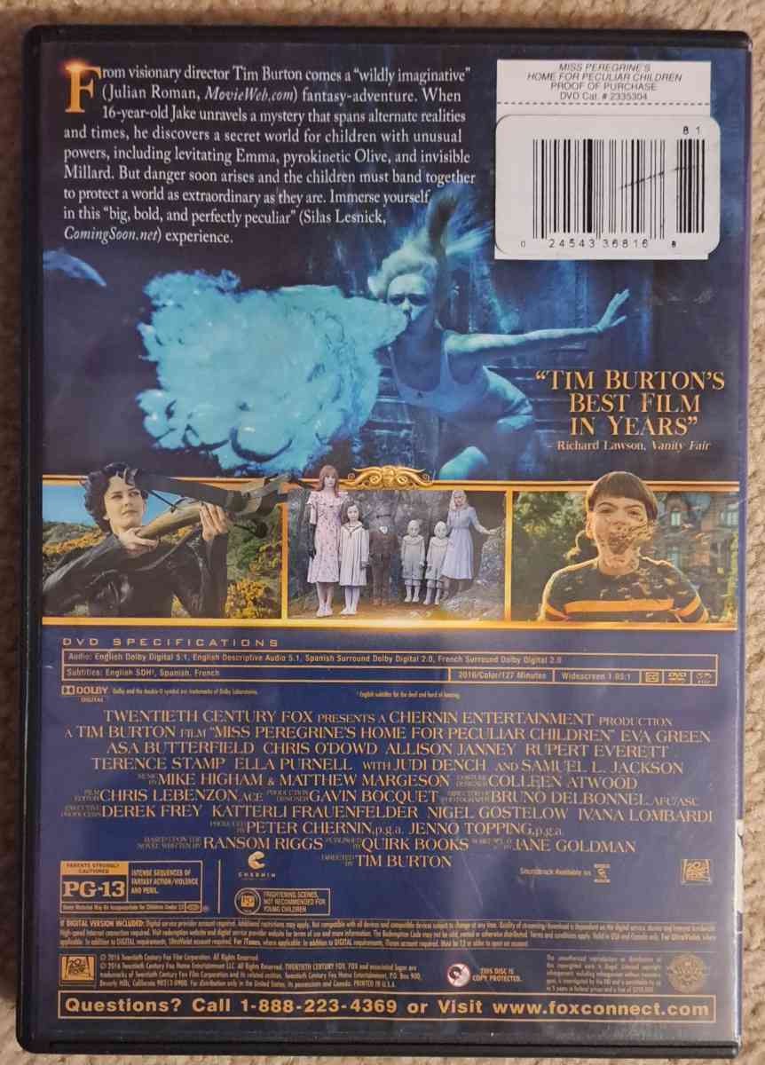 miss Peregrines home for peculiar children - Camdenton, Missouri - FleaMarketBay