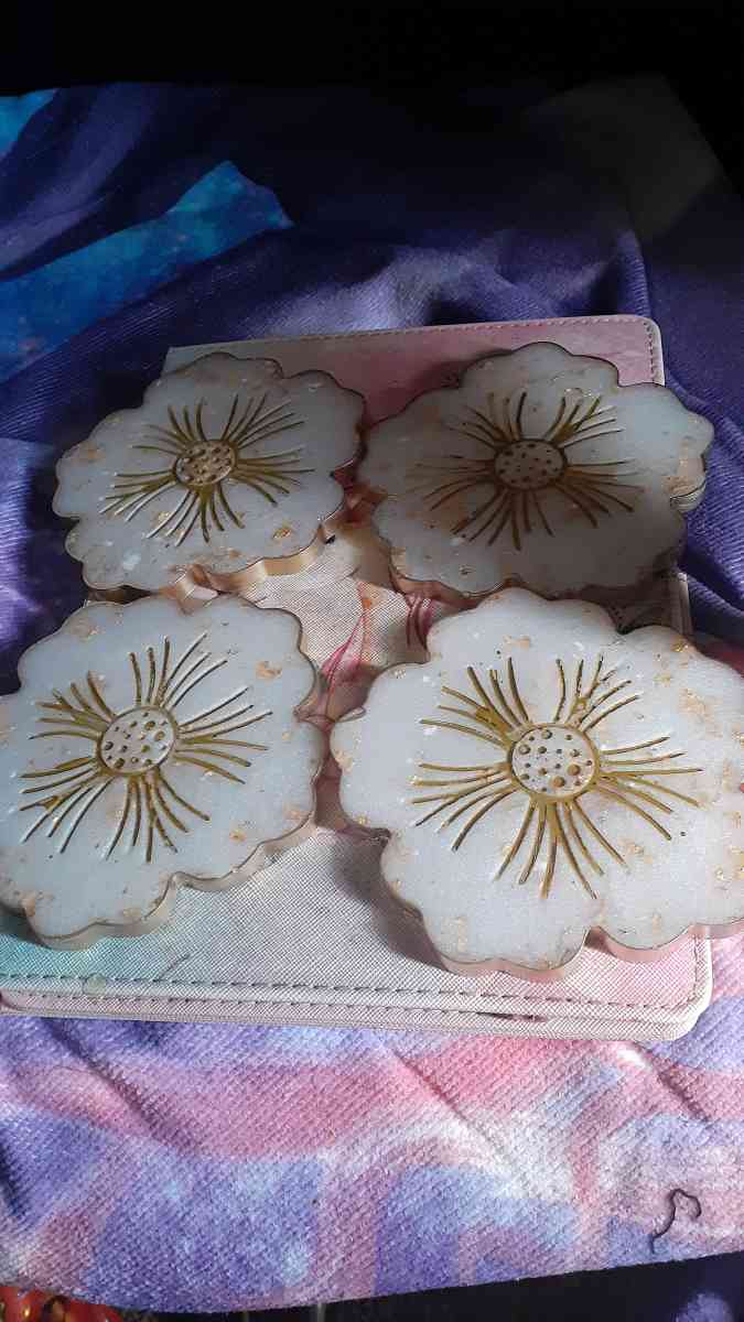 custom flower resin coaster sets - Las Vegas, Nevada - FleaMarketBay