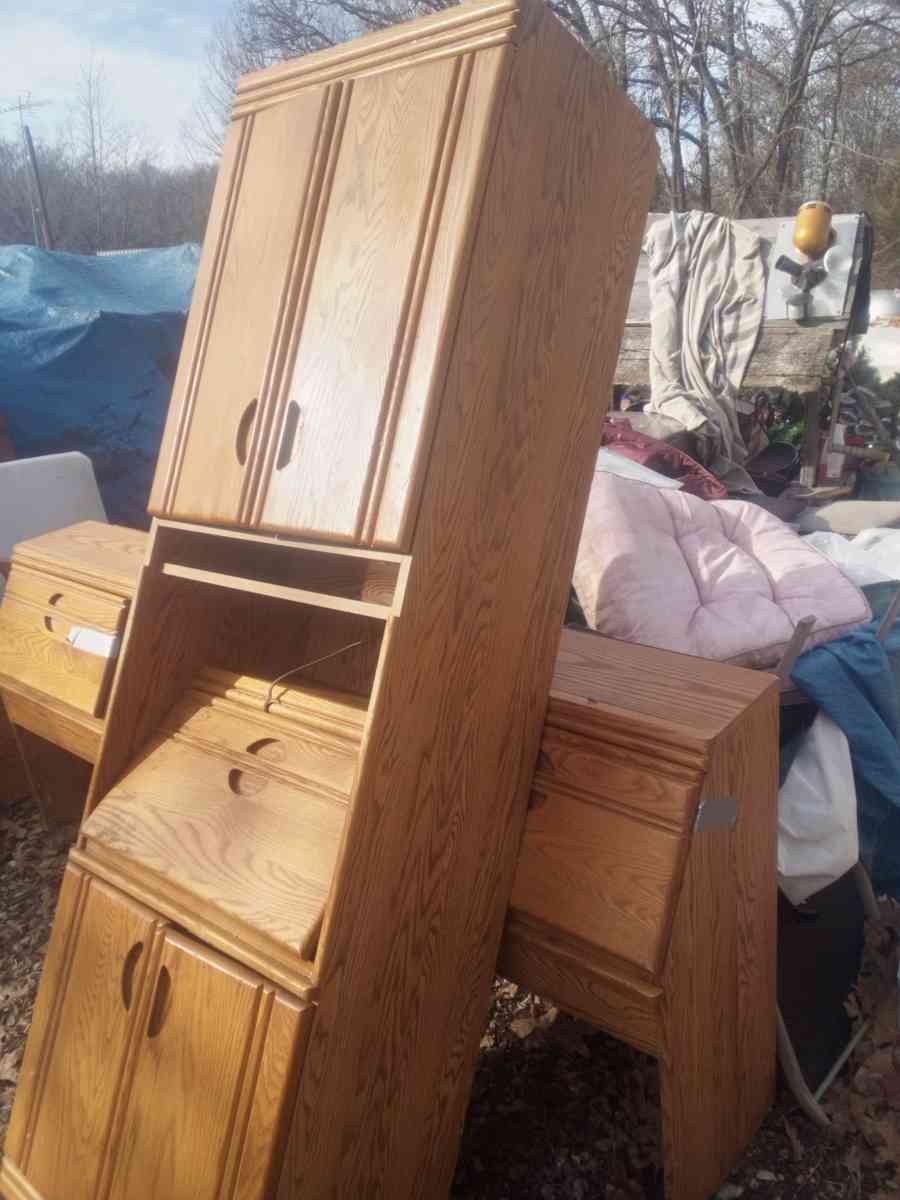 cabinet with writing desk - Joplin, Missouri - FleaMarketBay