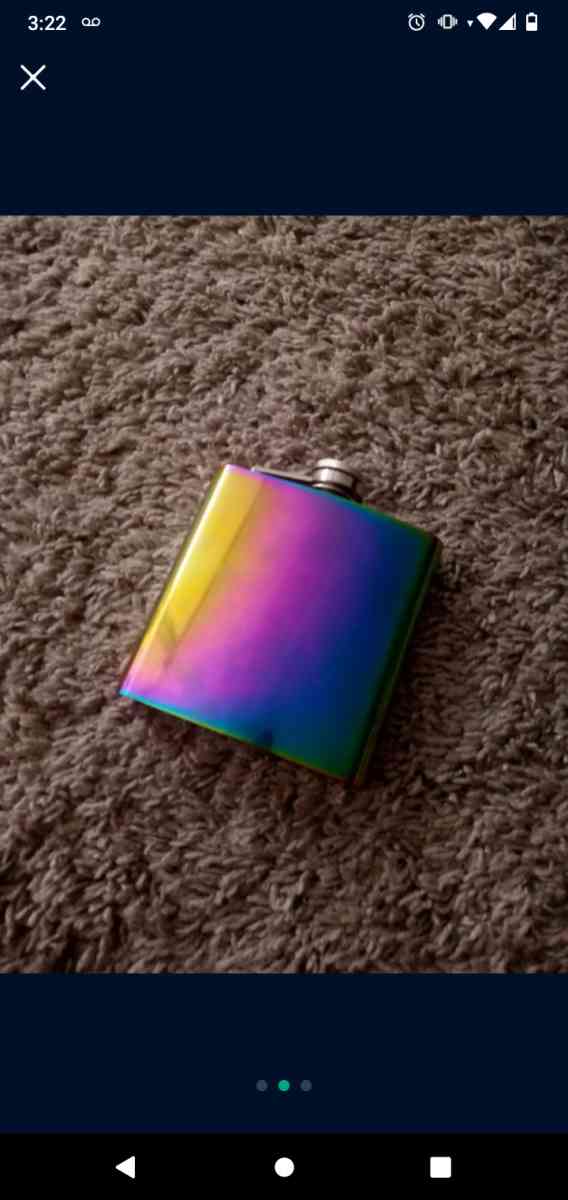 Neocrhrome Stainless Steel 6oz Flask - Kent, Washington - FleaMarketBay
