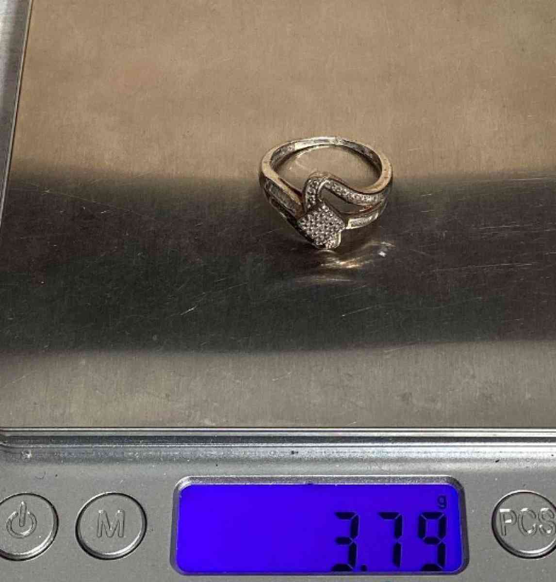 Sterling Silver Diamond Ring - West Jordan, Utah - FleaMarketBay
