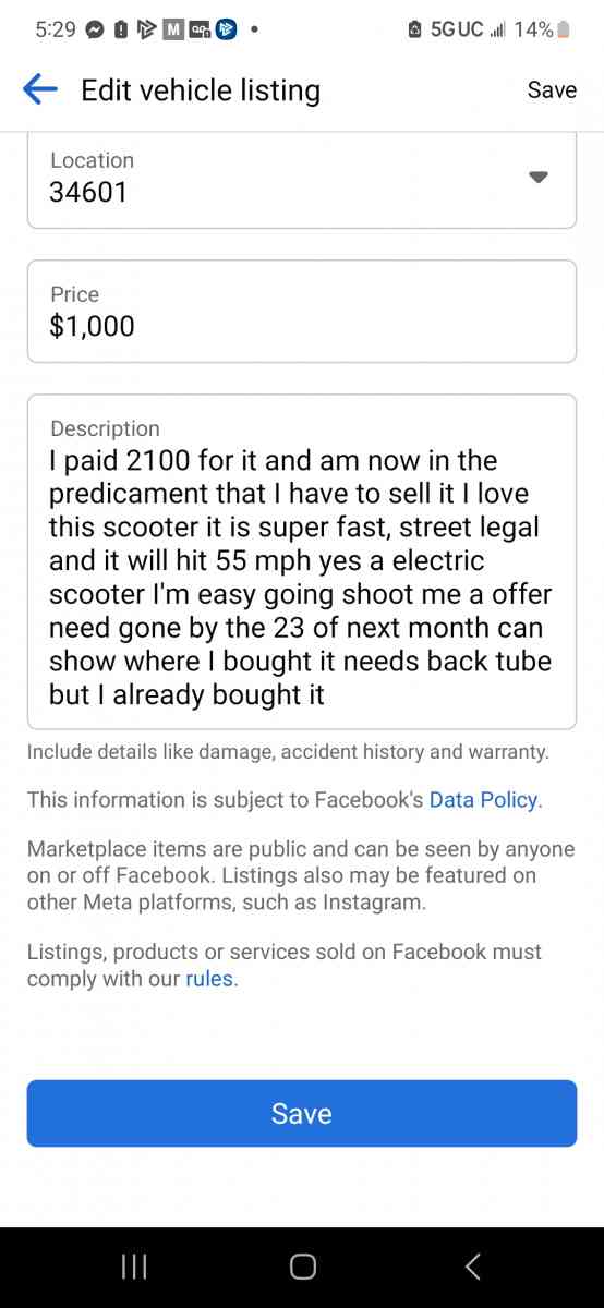 yume y10 - Brooksville, Florida - FleaMarketBay