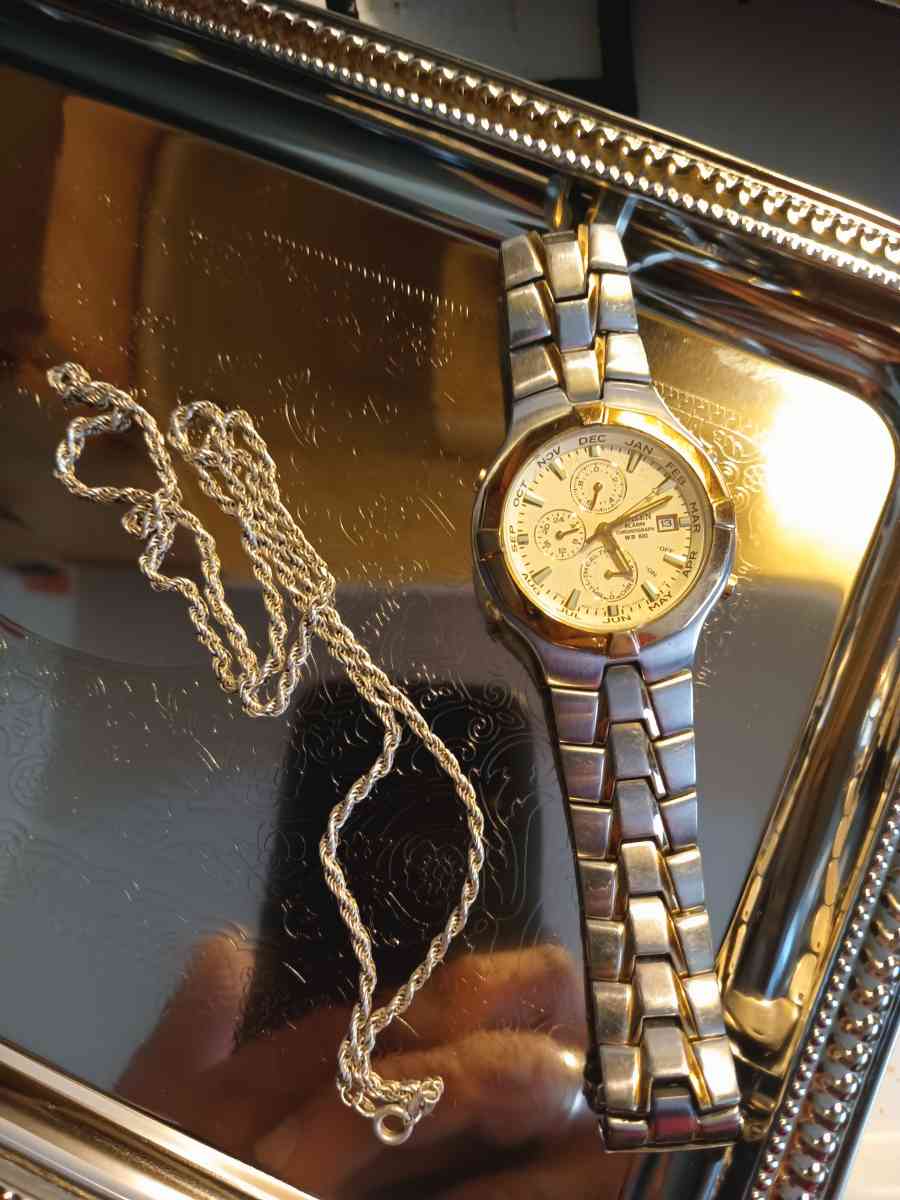 silver necklace and watch - Tucson, Arizona