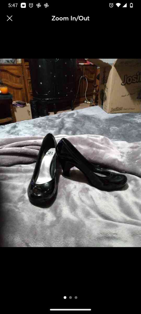 GIANNI BINI BLACK HEELS 6 5 - Belen, New Mexico - FleaMarketBay