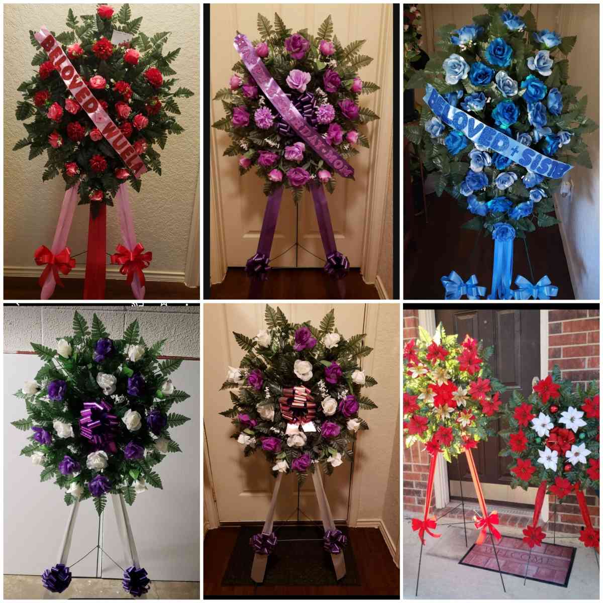 Beautiful 6ft Tall Funeral Floral Arrangements - San Antonio, Texas