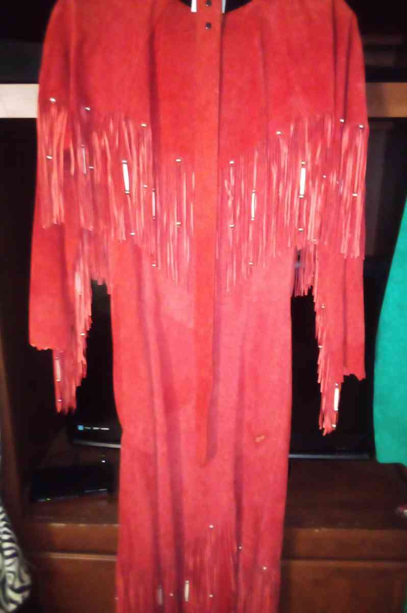 red suede leather dress - Bauxite, Arkansas