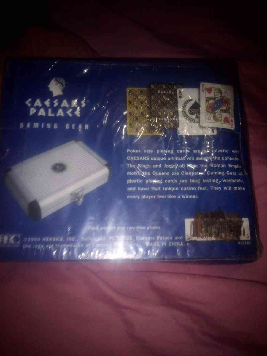 2 decks of caesars plastic poker - Louisville, Kentucky - FleaMarketBay