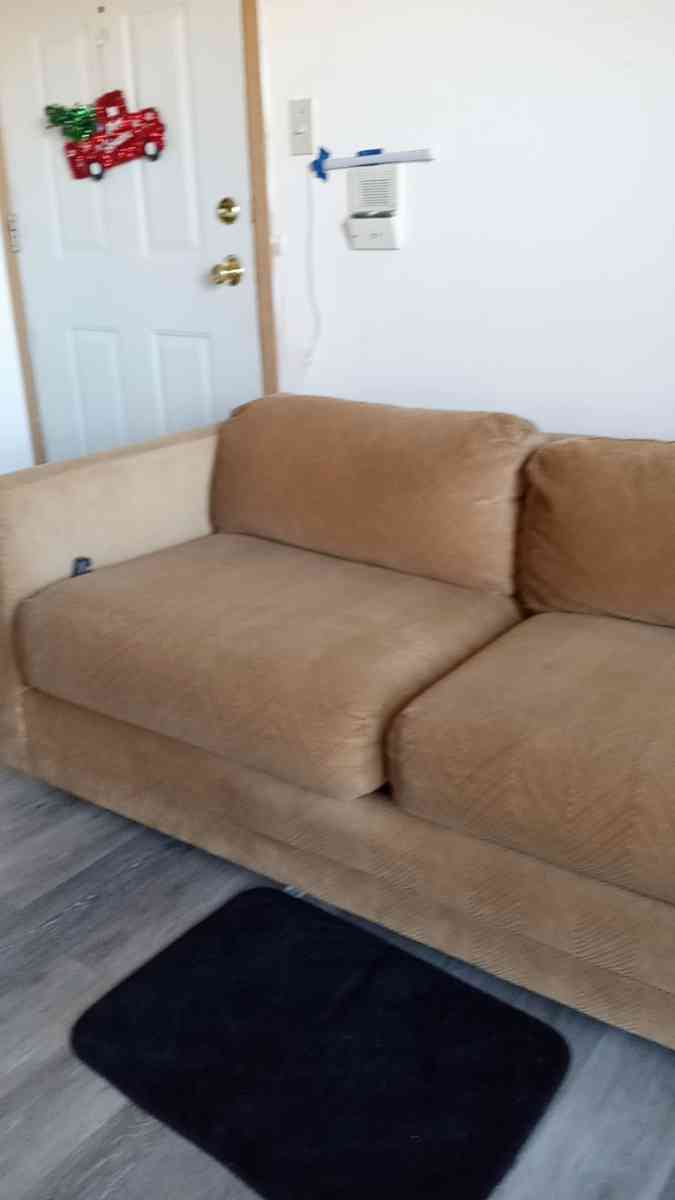 sofa and ottoman also buffet cabinet good condition as well - Dekalb, Illinois - FleaMarketBay