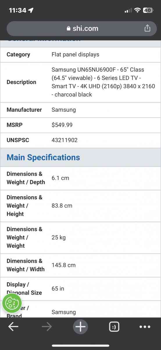 65 Samsung Smart TV 4K UHD - Charlotte, North Carolina - FleaMarketBay