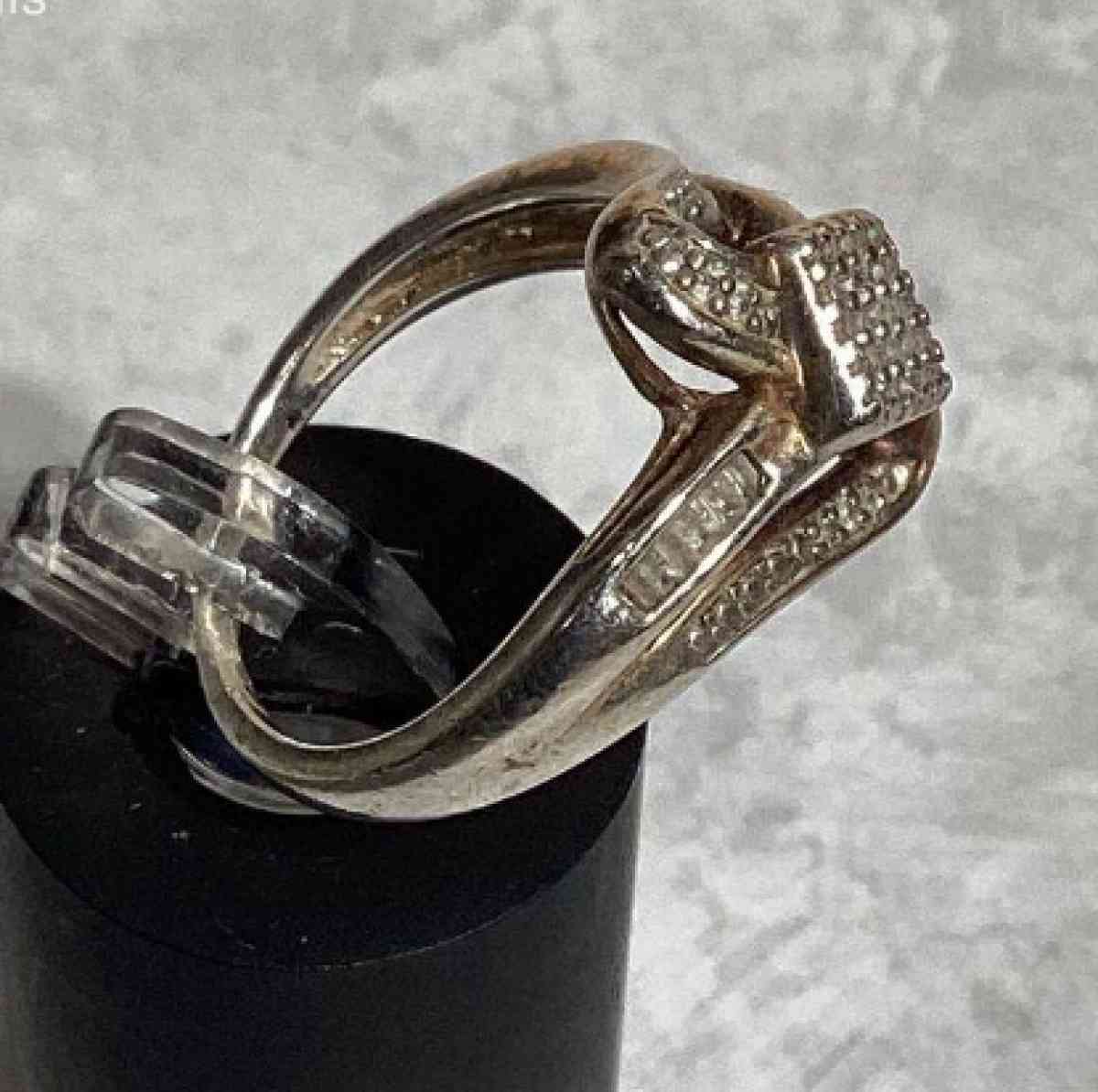 Sterling Silver Diamond Ring - West Jordan, Utah - FleaMarketBay