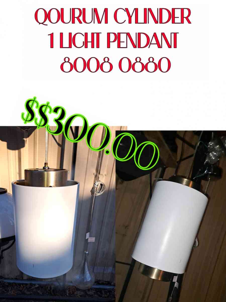 quorum cylinder 1 light pendant - Fort Worth, Texas