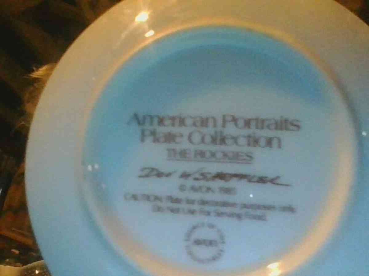 COLLECTORS PLATE FROM AVON