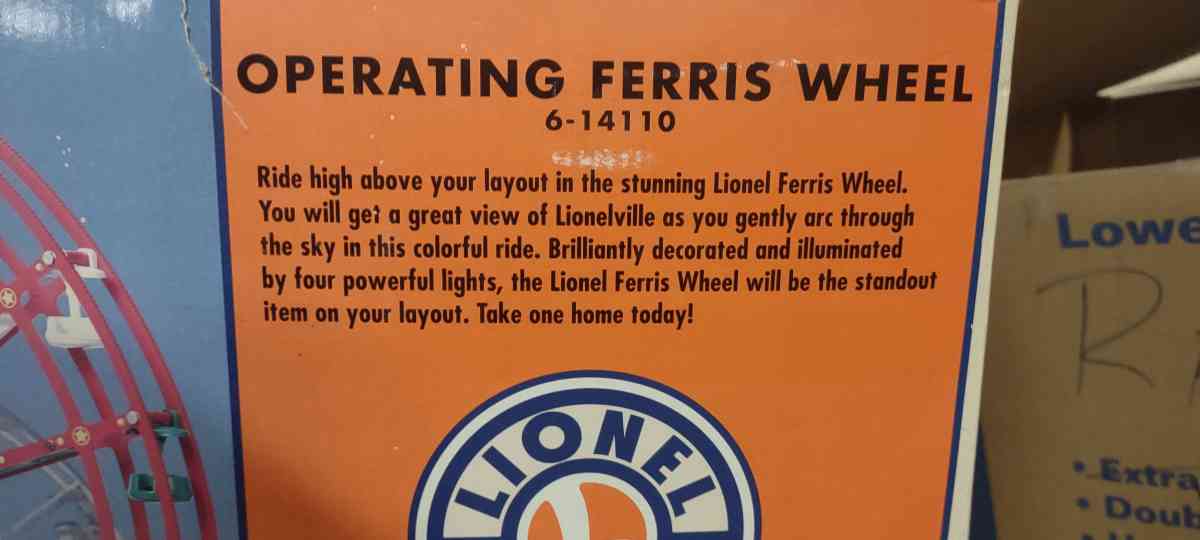 lionel operating ferris wheel - Jackson, Missouri - FleaMarketBay
