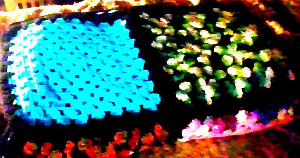 HOMEMADE CROCHETED THROW BLANKET