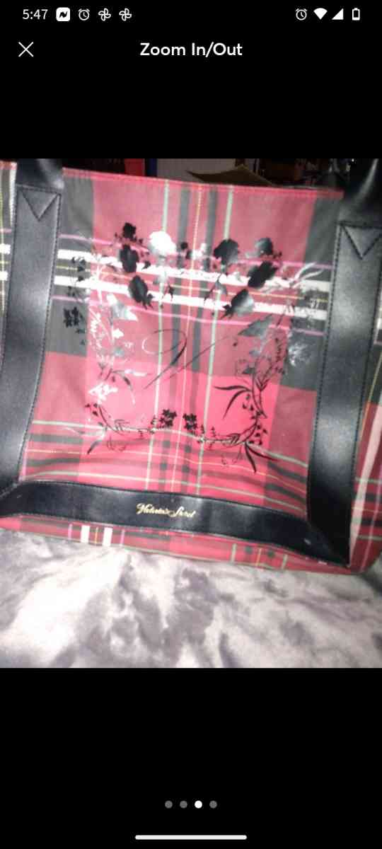 VICTORIAS SECRET PLAID TOTE PURSE LIKE NEW CONDITION - Belen, New Mexico - FleaMarketBay