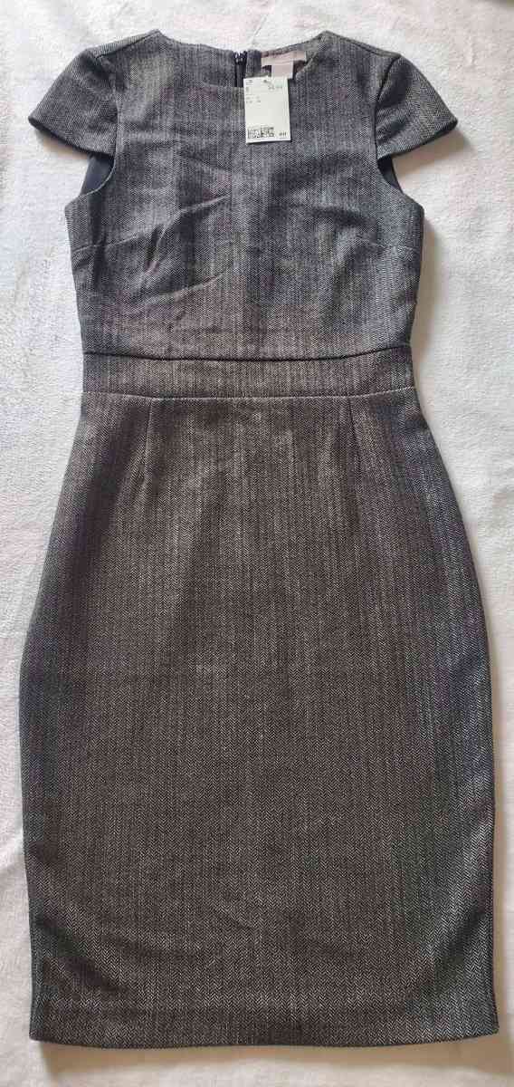 HM NEW WITH TAGS GREY PROFESSIONAL DRESS WITH PATTERN - Belen, New Mexico