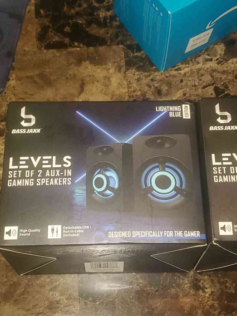 2 Bass Jaxx Gaming Speakers - Detroit, Michigan - FleaMarketBay