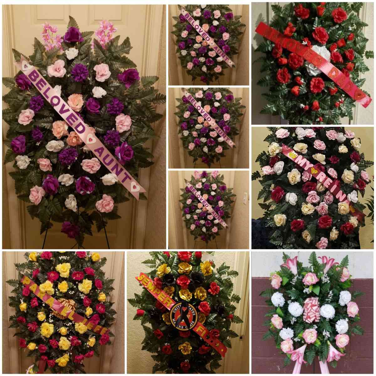 Beautiful 6ft Tall Funeral Floral Arrangements - San Antonio, Texas - FleaMarketBay