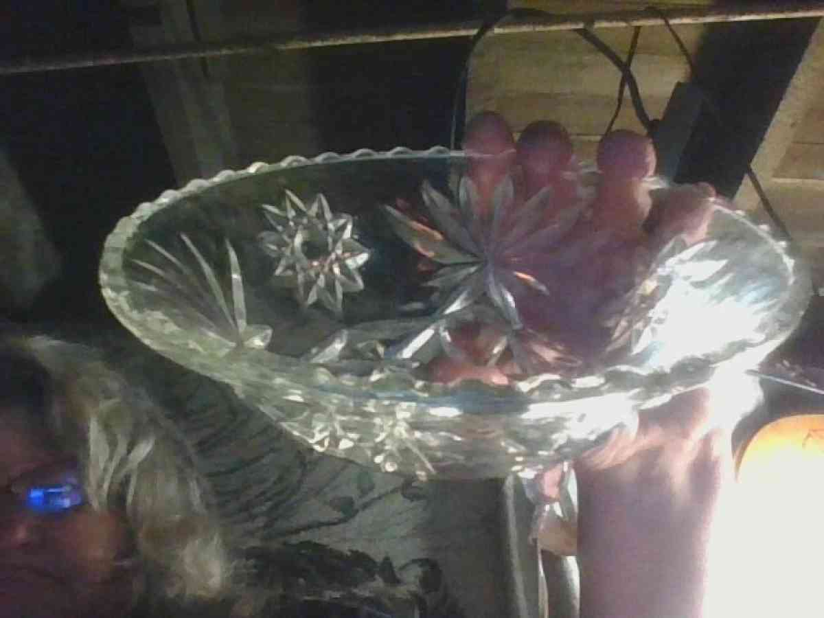 Cut Crystal Dish - Alliance, Ohio - FleaMarketBay