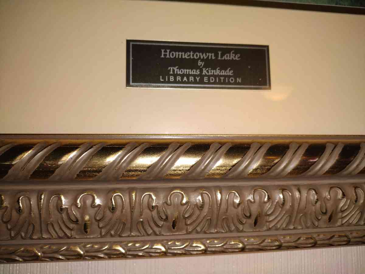 Thomas kincade limited edition painting - Albany, New York