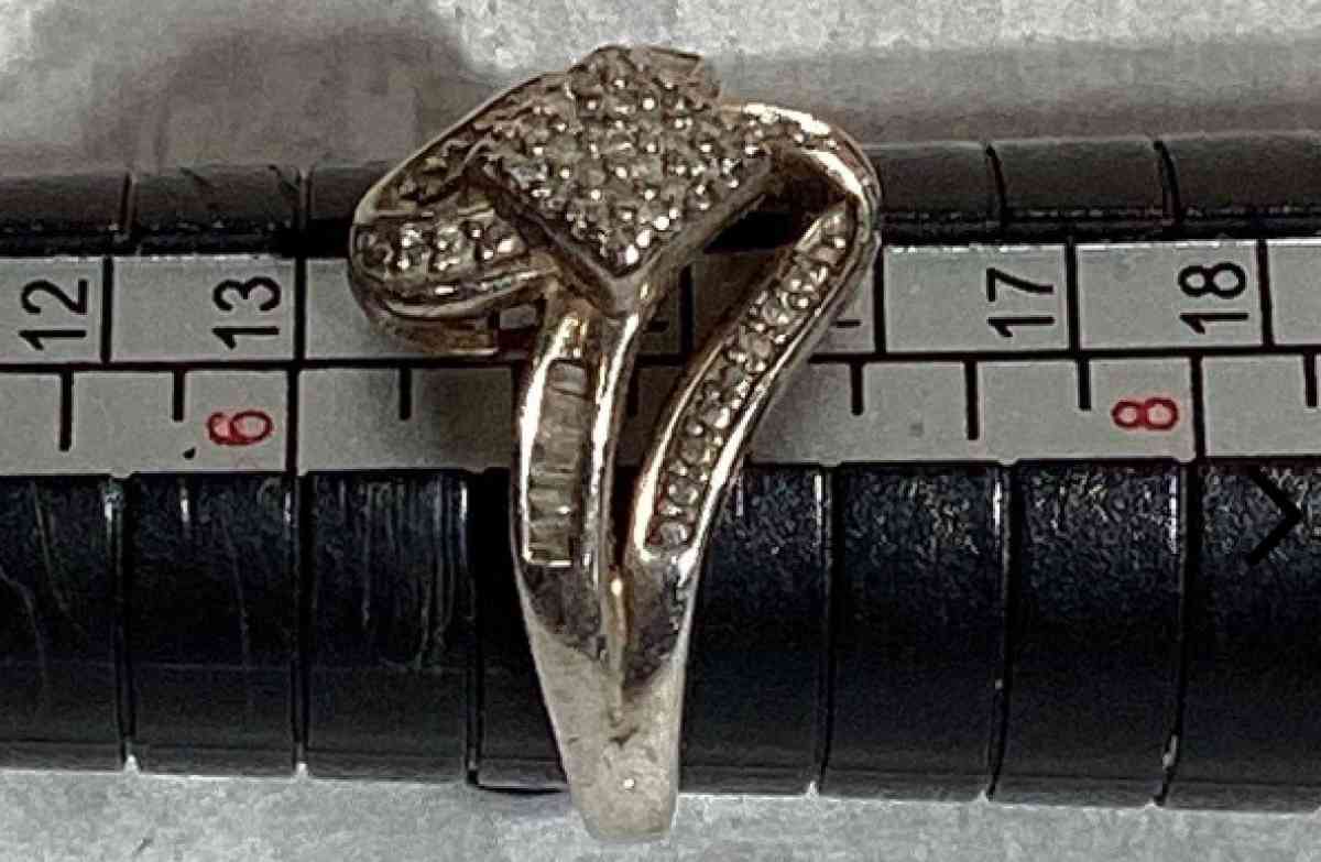 Sterling Silver Diamond Ring - West Jordan, Utah - FleaMarketBay