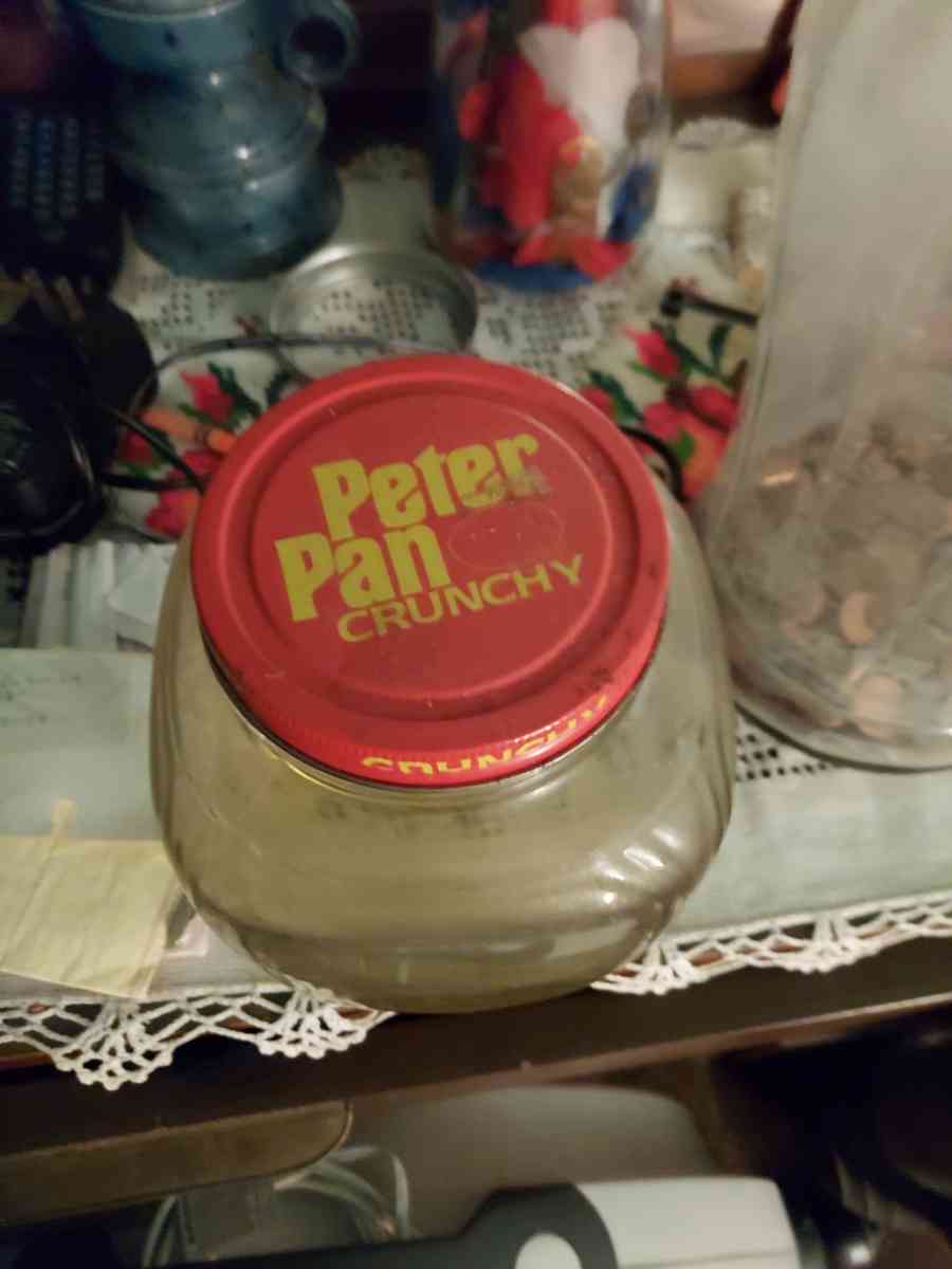 vintage peter pan peanutbutter jar - Frankfort, Indiana