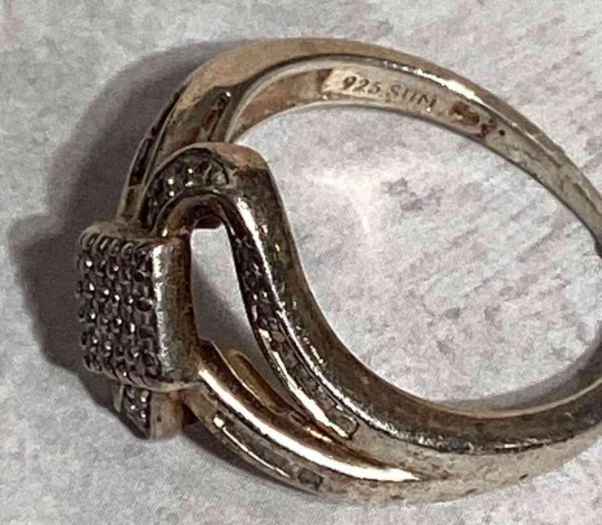 Sterling Silver Diamond Ring - West Jordan, Utah - FleaMarketBay