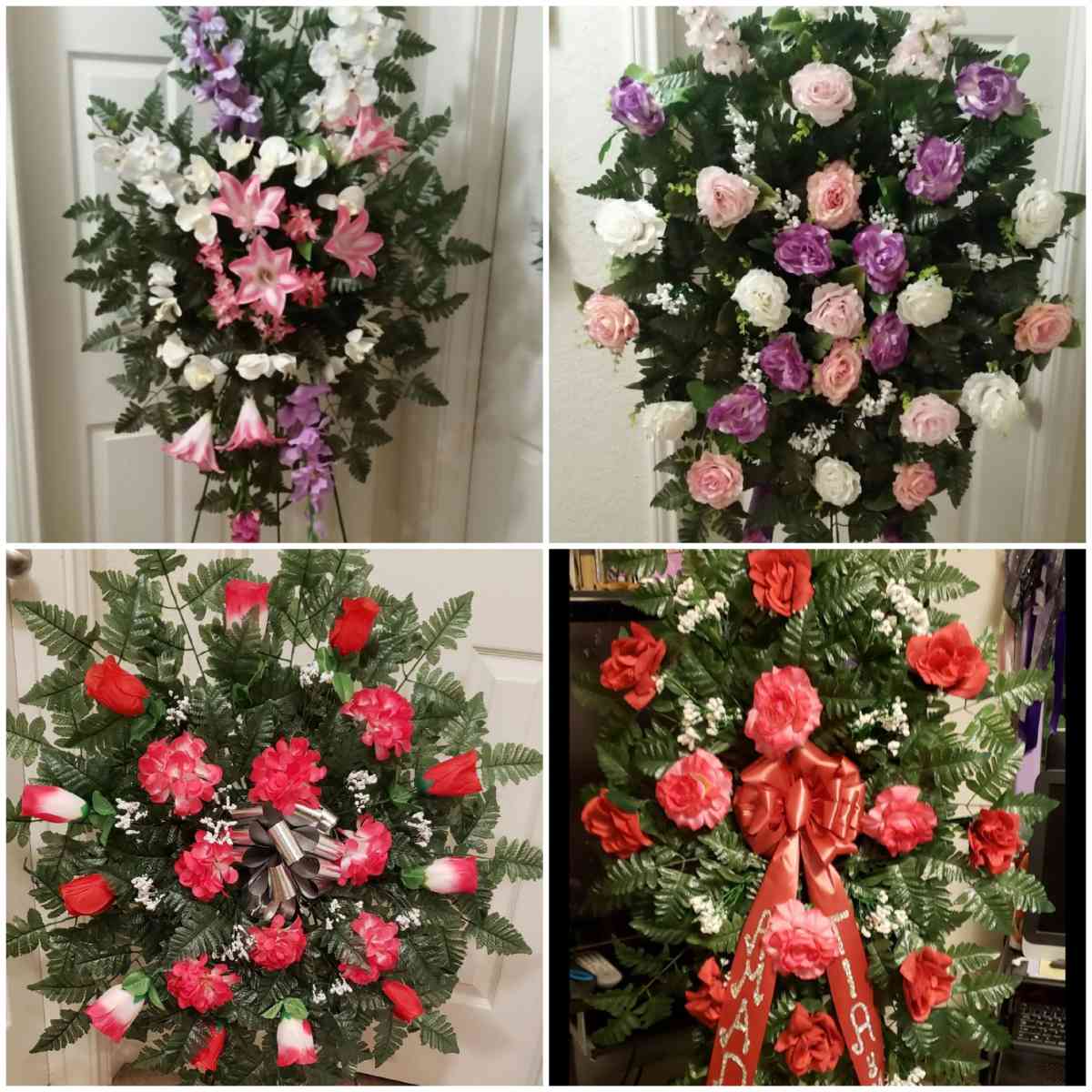 Beautiful 6ft Tall Funeral Floral Arrangements - San Antonio, Texas - FleaMarketBay