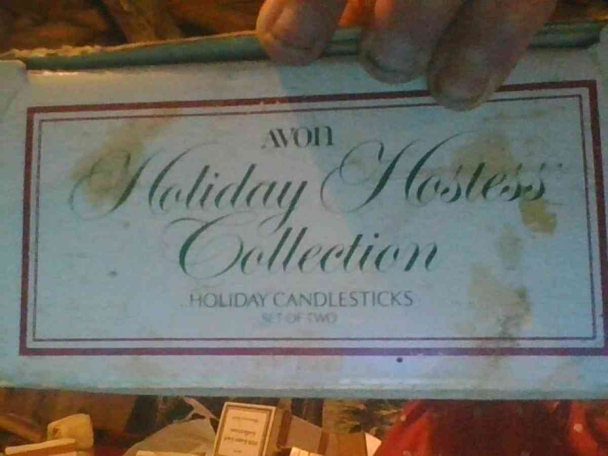 HOLIDAY HOSTESS COLLECTION FROM AVON CANDLE HOLDERS - Alliance, Ohio - FleaMarketBay