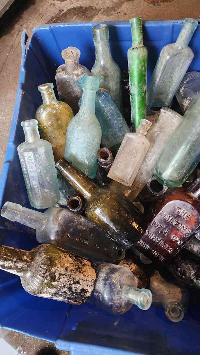 old bottles from late 1800s early 1900s - Fall River, Massachusetts