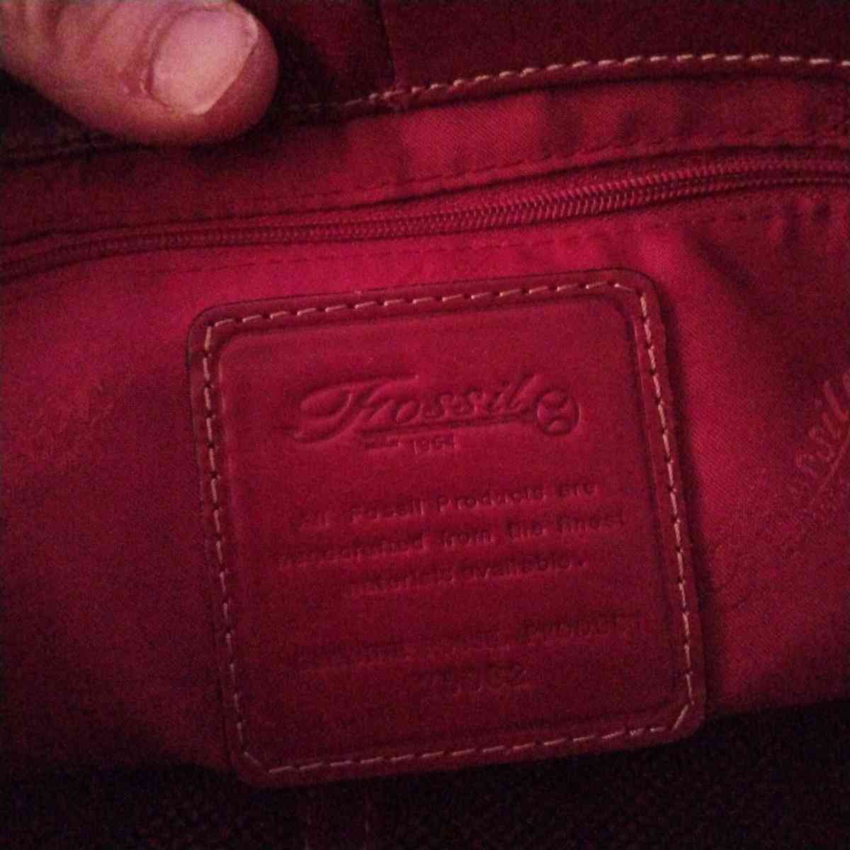 fossil genuine leather burgundy hand bag - Danville, Kentucky