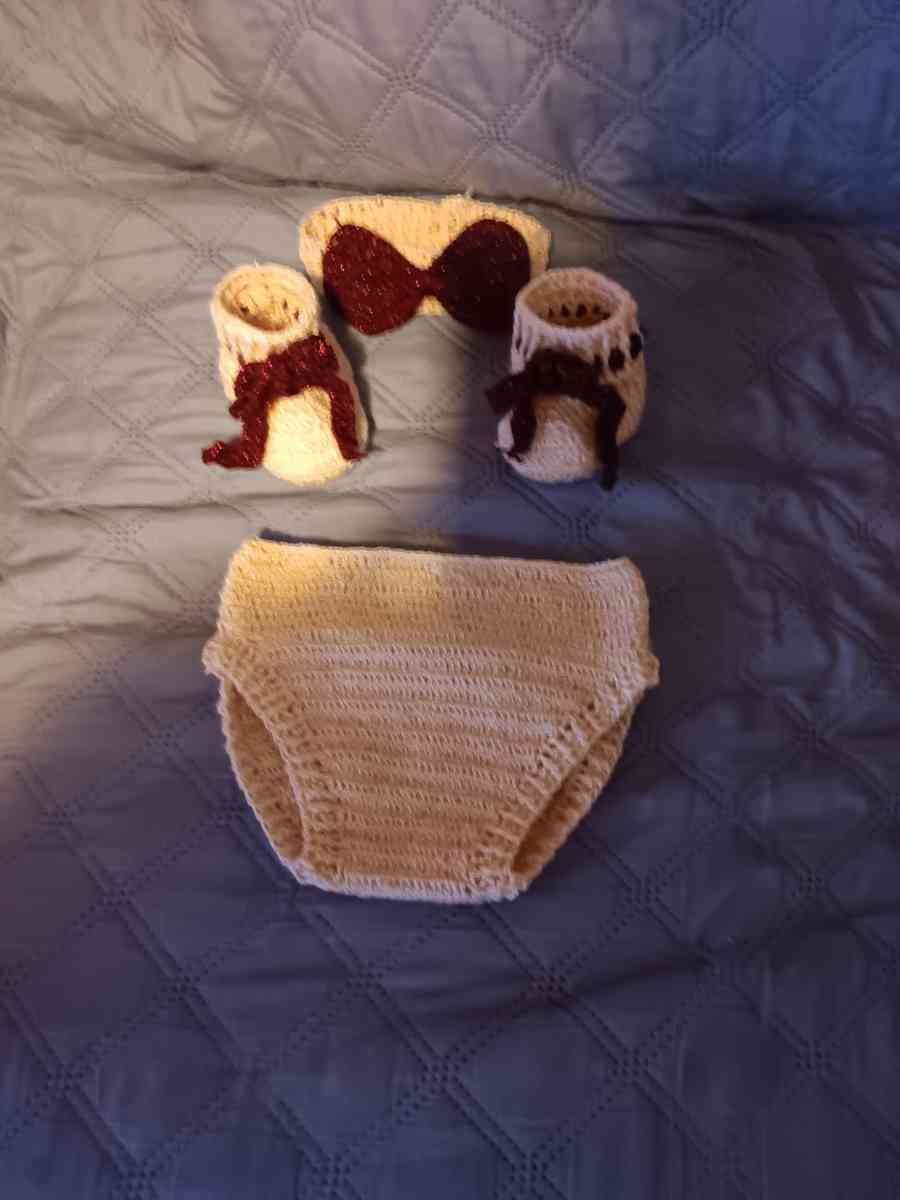 traje tejido a crochet de 0 a 3 meses de nacida - Carteret, New Jersey