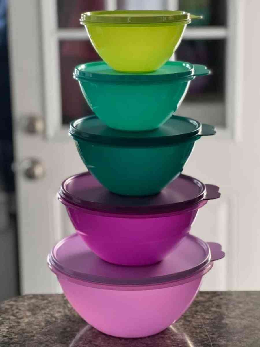Tupperware Wonderlier 5Pc Bowl Set - Gastonia, North Carolina - FleaMarketBay