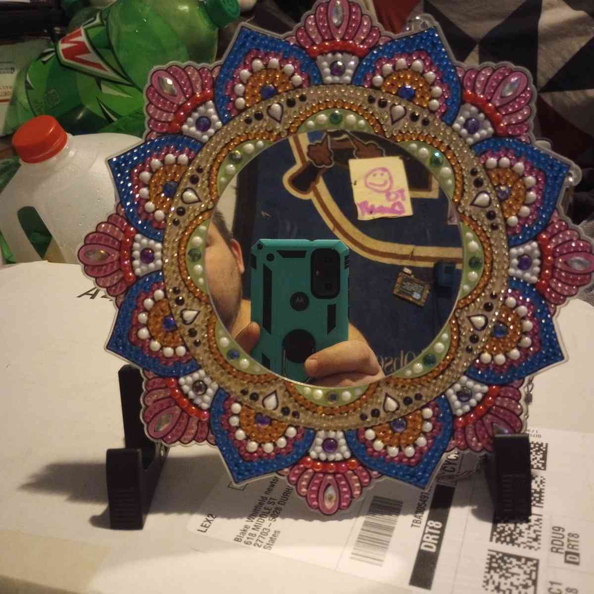 New handmaded diamond painting Mirror - Durham, North Carolina - FleaMarketBay