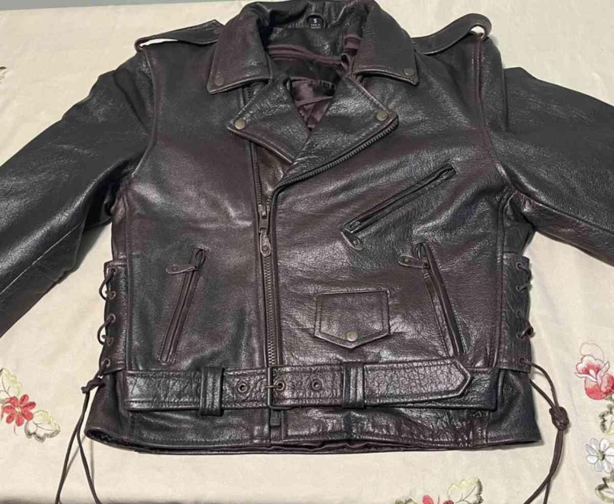 New Mens Bikers Genuine leather jacket with Emboss Eagle - Antioch, Tennessee - FleaMarketBay