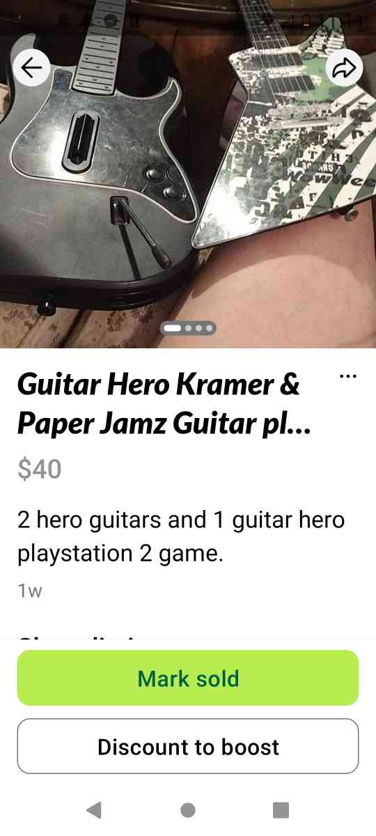 2 Guitar hero plus game for 40 2053940582 Harvey - Brookwood, Alabama - FleaMarketBay