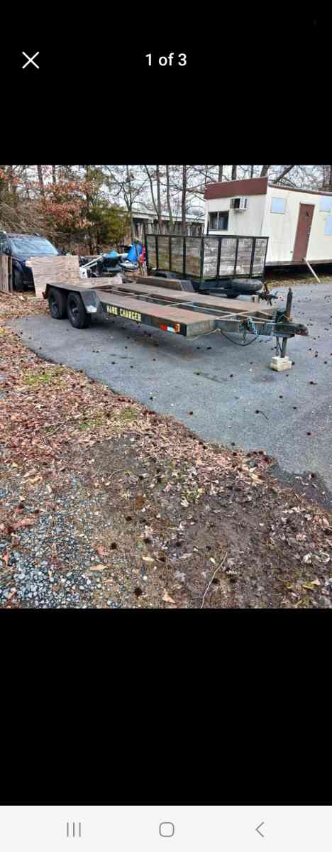 2003 Steel car trailer  pulls great - Emporia, Virginia - FleaMarketBay
