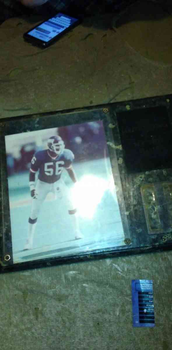 Lawrence Taylor Placque with card - Johnson City, New York
