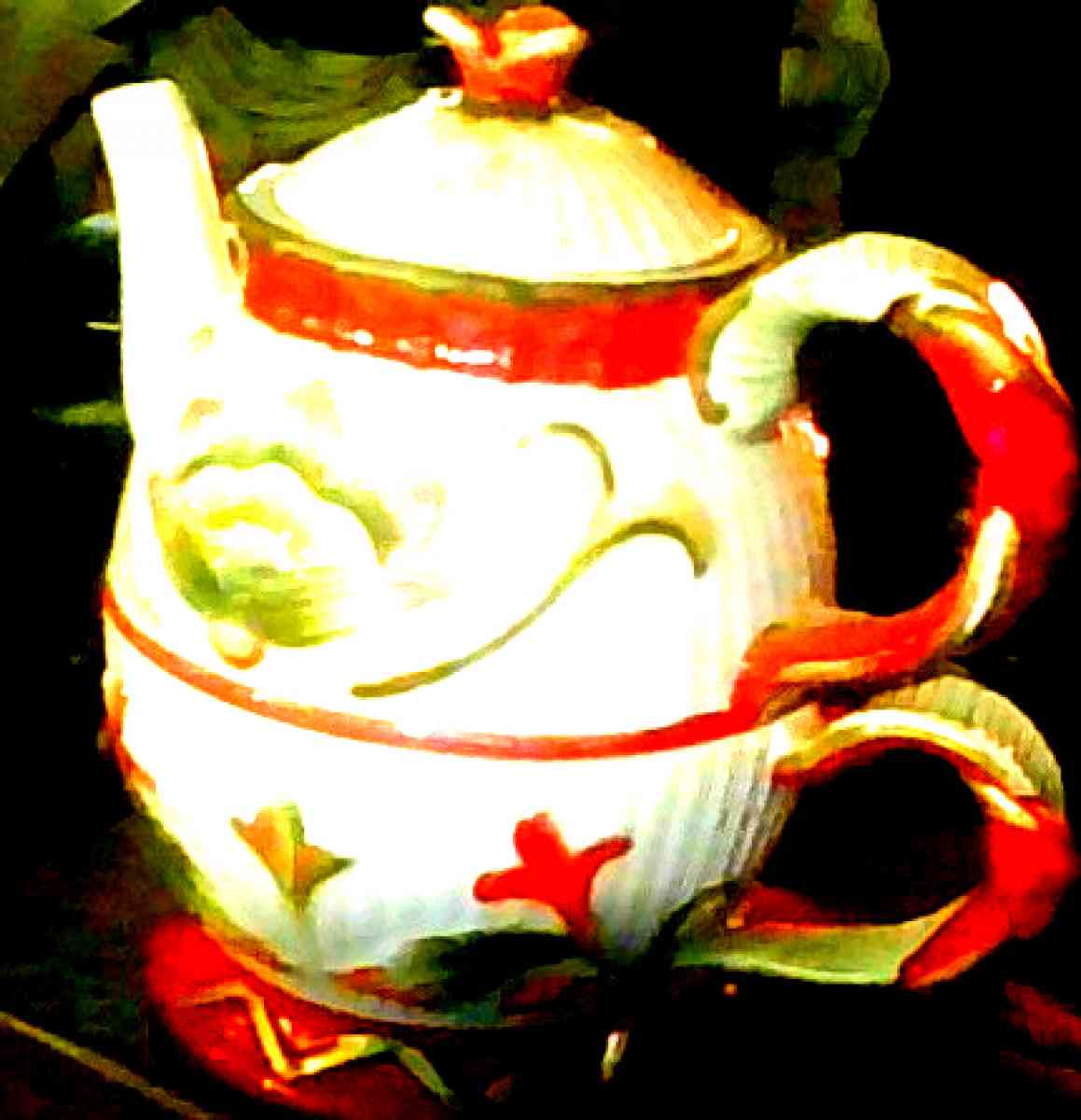 This Holiday CoffeTea Cup And Kettle - Alliance, Ohio - FleaMarketBay