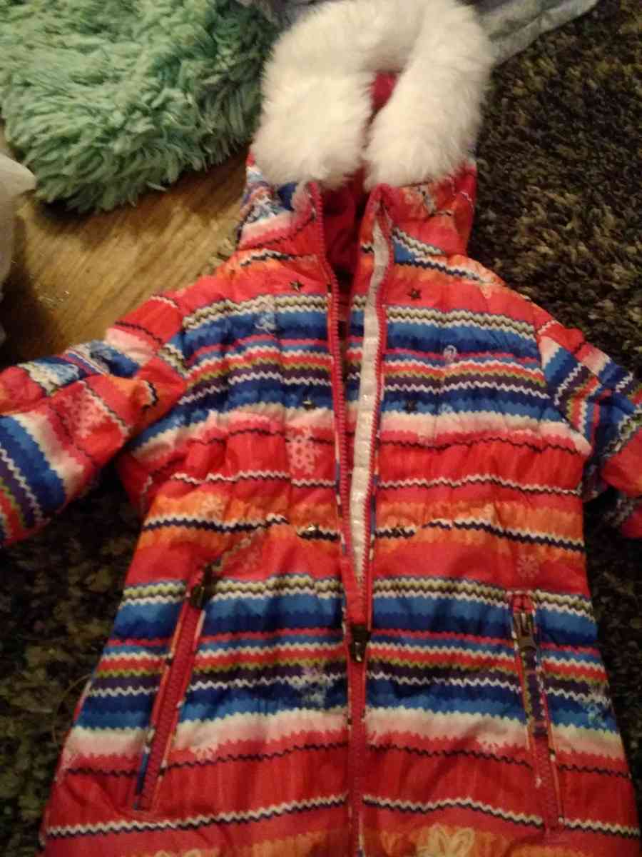 girls snow suits pink Platinum size 2T and 32 - Virginia Beach, Virginia - FleaMarketBay