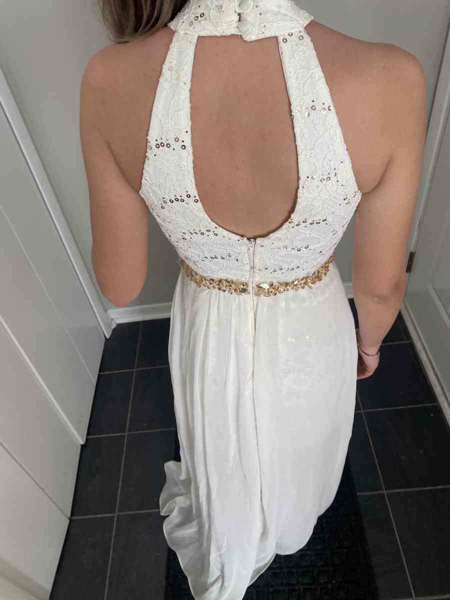ivory and gold dress - Novi, Michigan - FleaMarketBay
