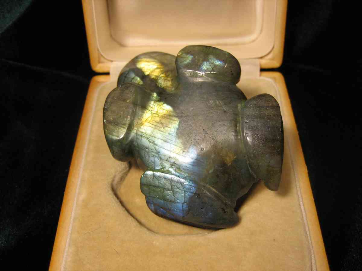 Antique Faberge Frog Figurine In Labradorite - Houston, Texas - FleaMarketBay