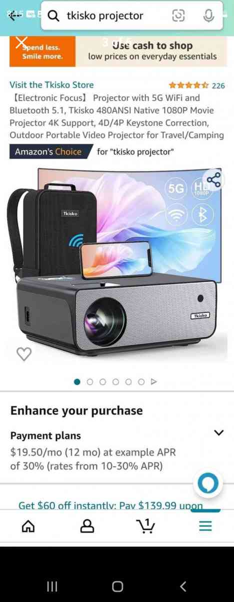 tkisko 1080x2160p 4k Support projector - Fort Worth, Texas