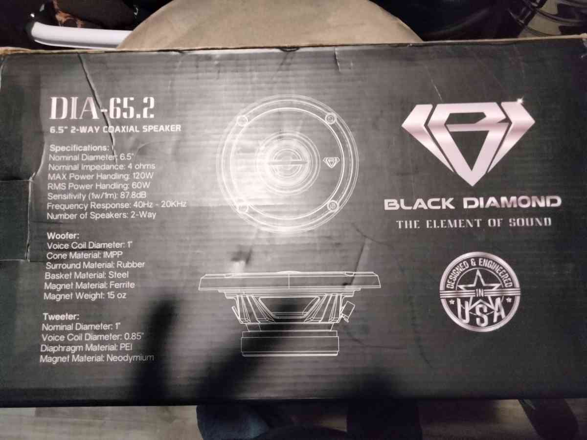BLACK DIAMOND 2 WAY SPEAKERS - Commerce, Georgia - FleaMarketBay