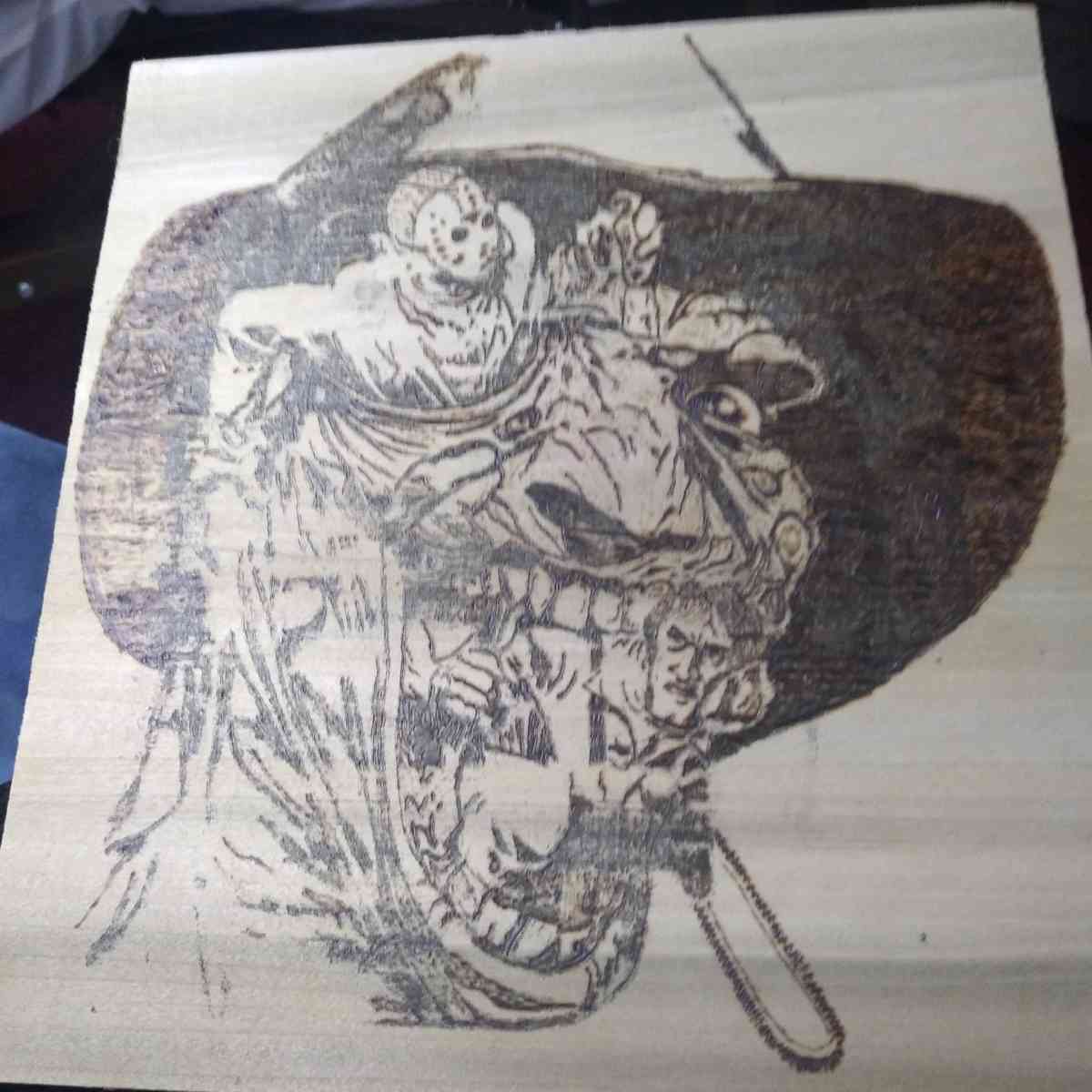 wood burning of freddy and friends - Blooming Glen, Pennsylvania