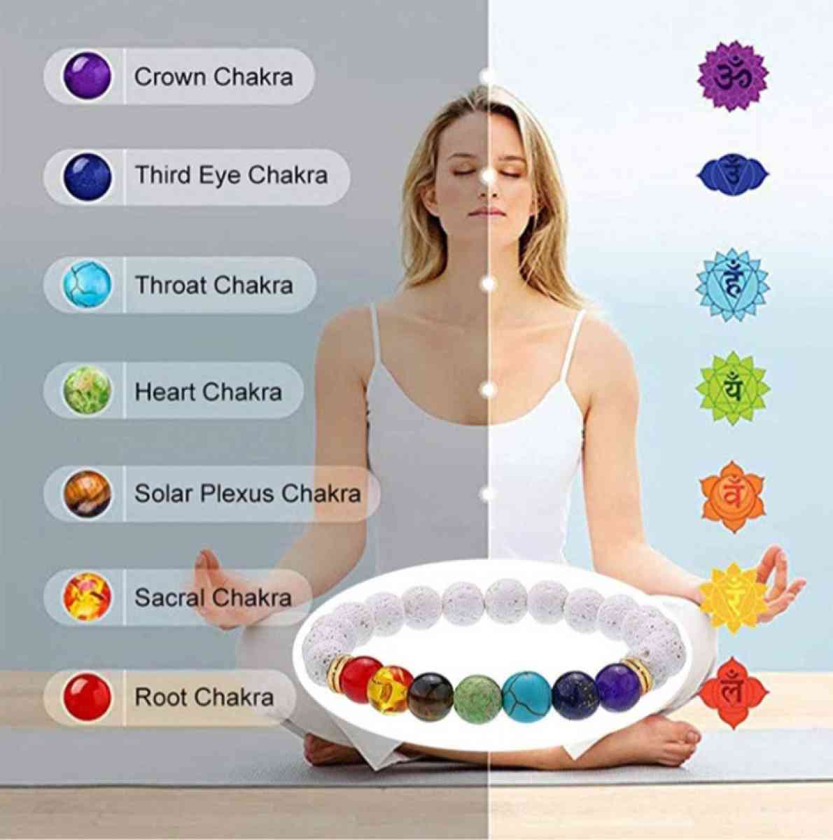 Chakra Bracelets Jewelry Stretch Bracelet - San Antonio, Texas - FleaMarketBay